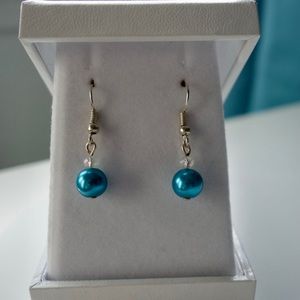 Handcrafted Crystal Glass Bead Earrings